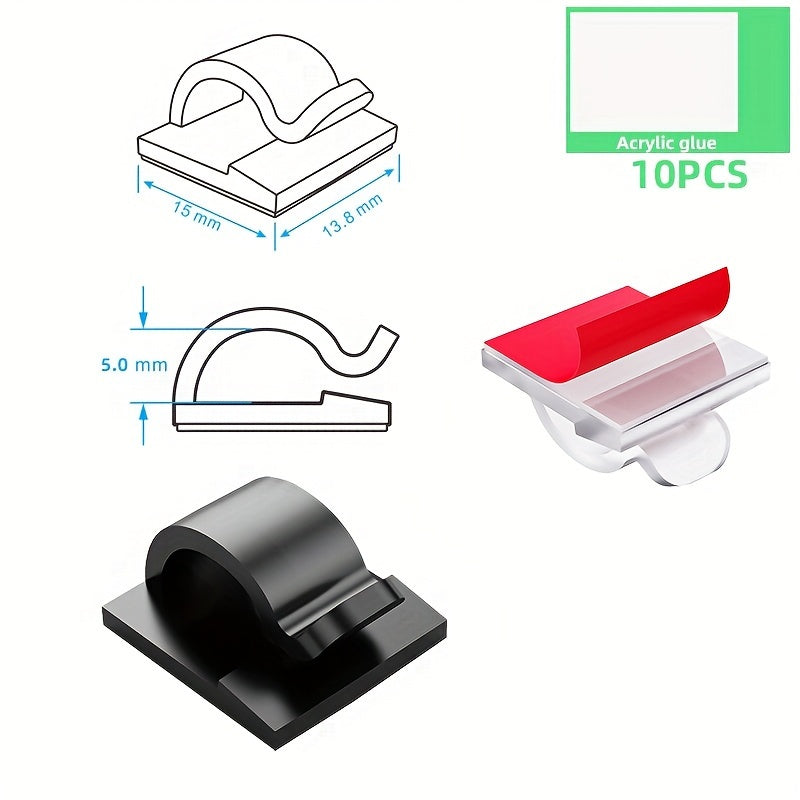 Silicone Cable Clip Management Sleeve Wire Organizer