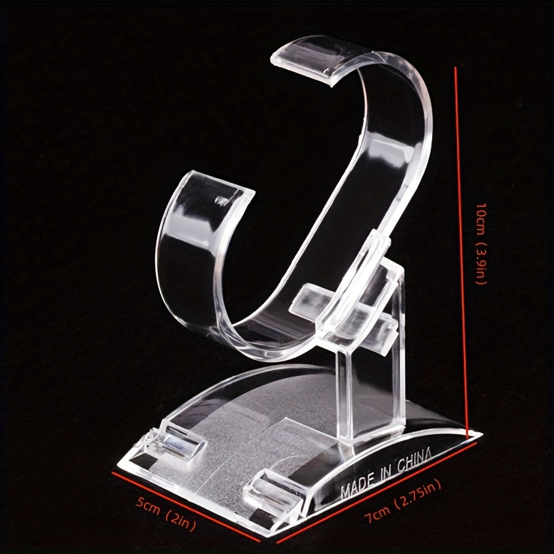 Plastic Transparent Watch Display Stand Jewelry Holder Props