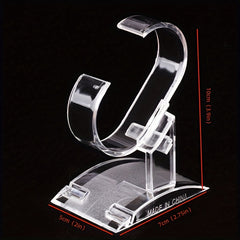 Plastic Transparent Watch Display Stand Jewelry Holder Props