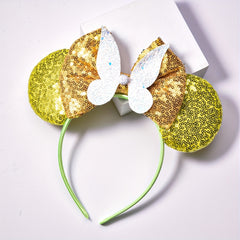 Sweet Sequin Bow Mouse Ear Headband Hair Accessory for Girls