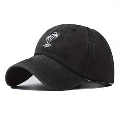 Embroidered Coconut Washed Woven Baseball Cap