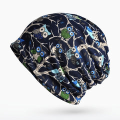 Velvet Slouchy Sports Knitted Beanie Cap Headscarf Winter Hat for Men and Women