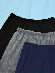 3 Pack Plus Size Pajama Bottoms Set Women's Plus Elastic Waist S