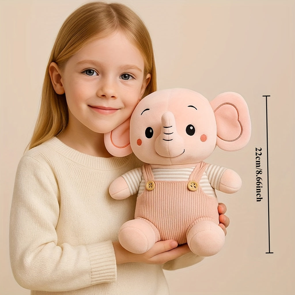 Elephant Plush Toy Doll Overalls Elephant Doll Gift Activity Gift