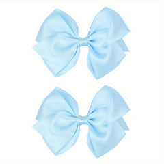 2pcs Satin Bow 10-16 Cm Headwear Princess Hair Accessories for Party