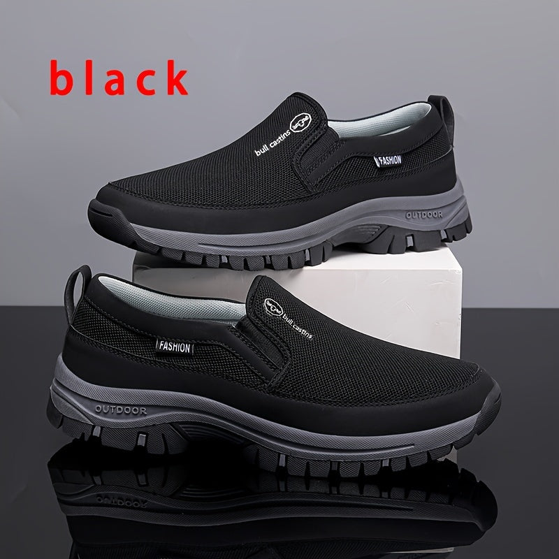 Men's Slip On Breathable Sneakers Non Slip Shoes for Outdoor Activities
