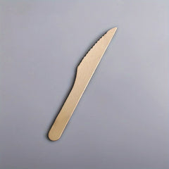 100pcs Disposable Wooden Cutlery Spoons Knives Forks Pack