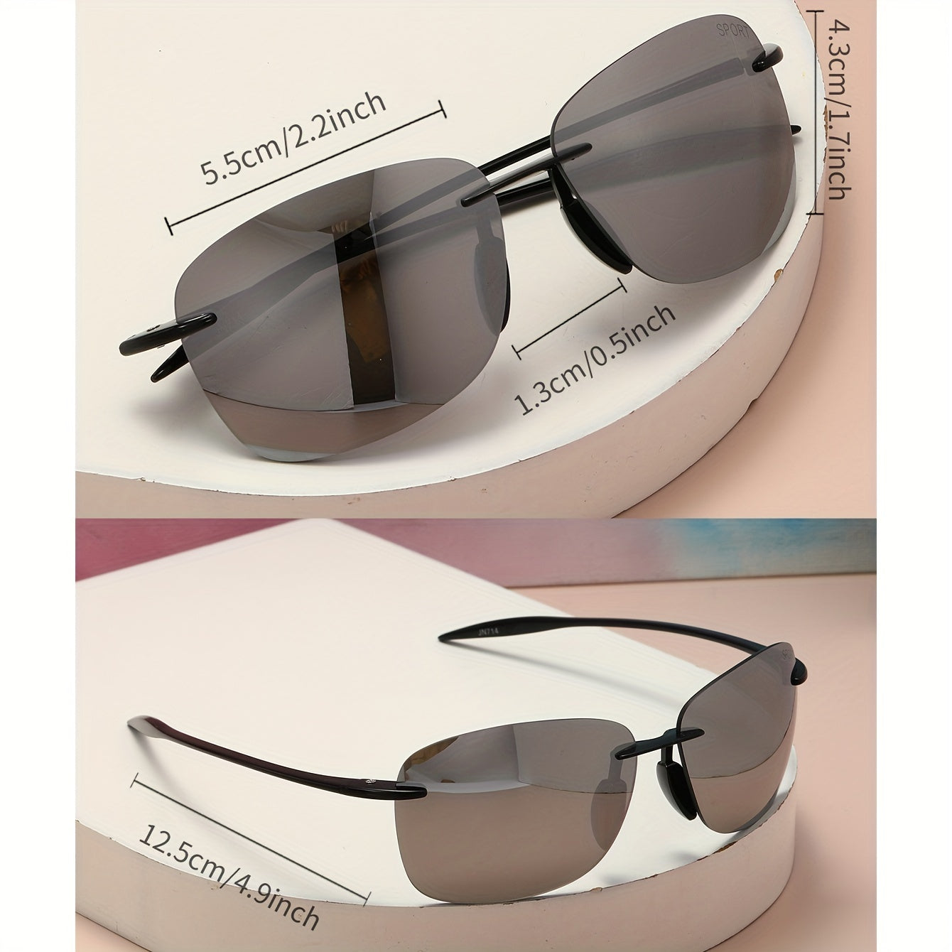 Men's Square Sunglasses UV Protection