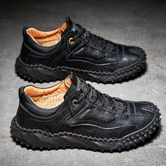 Men's Stitched Outdoor Hiking Shoes - Non Slip & Wear Resistant