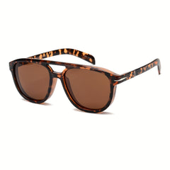 OUWEN Classic Polarized Square Aviator Sunglasses