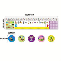 Custom Alphabet Number Line Desk Name Plates