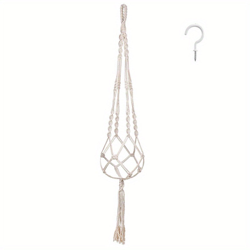 1pc 3pcs Macrame Plant Hanger Set Large Ivory