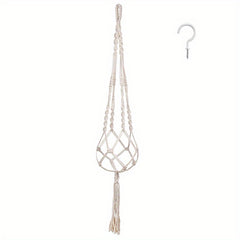 1pc 3pcs Macrame Plant Hanger Set Large Ivory