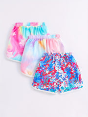 Girls Tie Dyed Casual Sports Shorts Breathable Fit