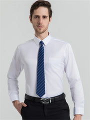 Men's Solid Business Long Sleeve Suit Shirt