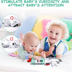 Baby Soft Cloth Book with 3D Animals Tails for Early Development