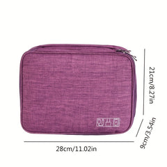 3 Layer Electronic Organizer Travel Cable Bag Waterproof Storage All in One