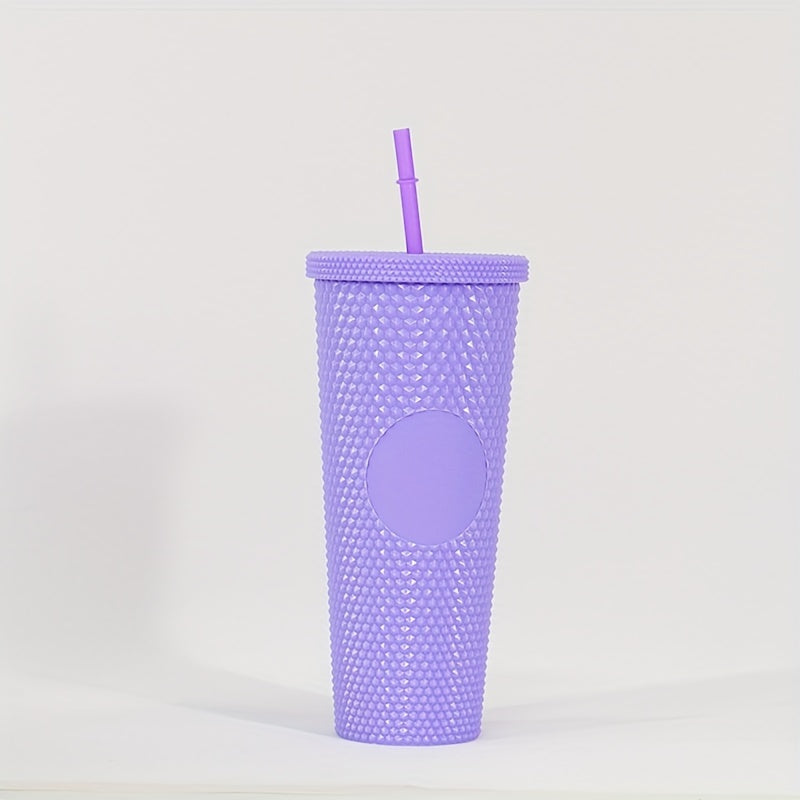 710ml Plastic Straw Water Cup Leakproof Bottle for Outdoor Camping