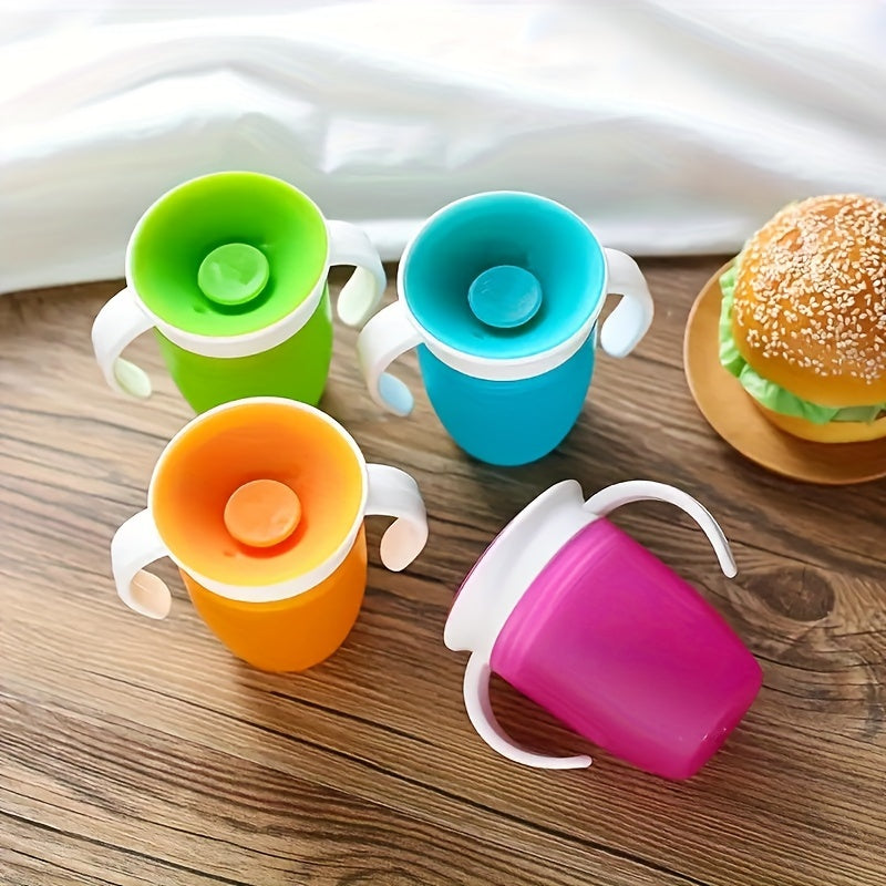 240ml Leakproof Straw Cup with Double Handle