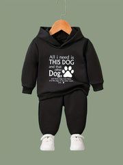 Girl's 2-Piece Sporty Outfit Set, Perfect for Spring and Fall