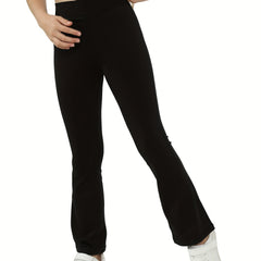 High Waist Flare Yoga Pants Tight Fit V Cross Design