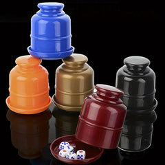 Bar Party Dice Cup with 5 D6 Dice