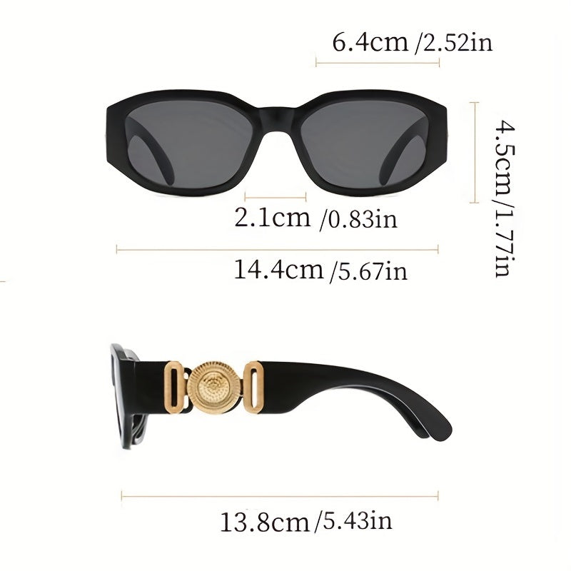 Polygon Sunglasses Retro UV400 for Women Men