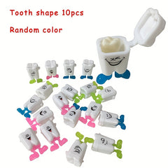 10pcs Mini Kid Baby Tooth Boxes Organizer Mouse Shape Milk Teeth Storage Boxes