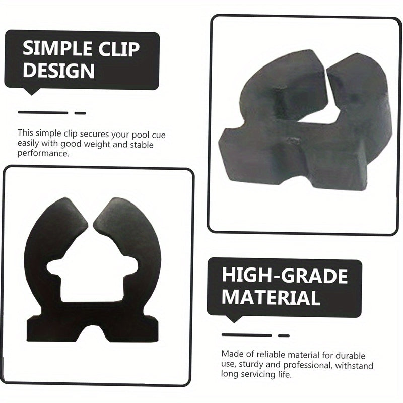 6pcs Pool Cue Clip Wall Mounted Rod Rack Snooker Stick Bracket Holder