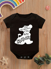 Baby Boys Rawr Short Sleeve Onesie