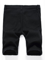 Men's Casual Denim Shorts with Pockets