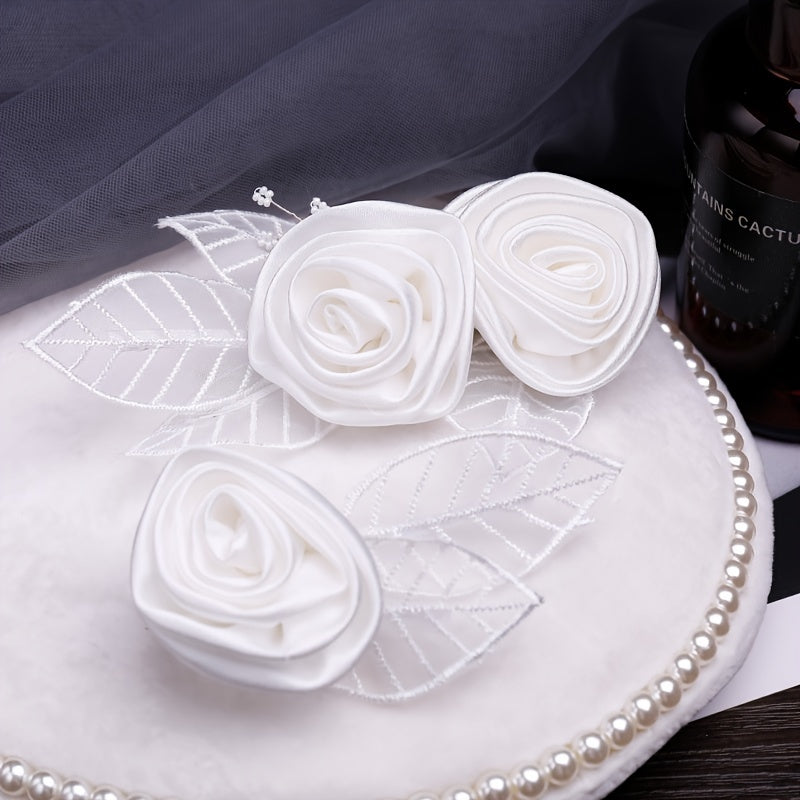 Bridal Flower Leaf Hair Clip Headband Wedding Hair Accessories