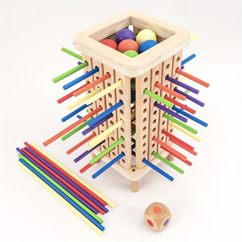 Wooden Stick Game Toy for Balance Math Skills and Patience Training