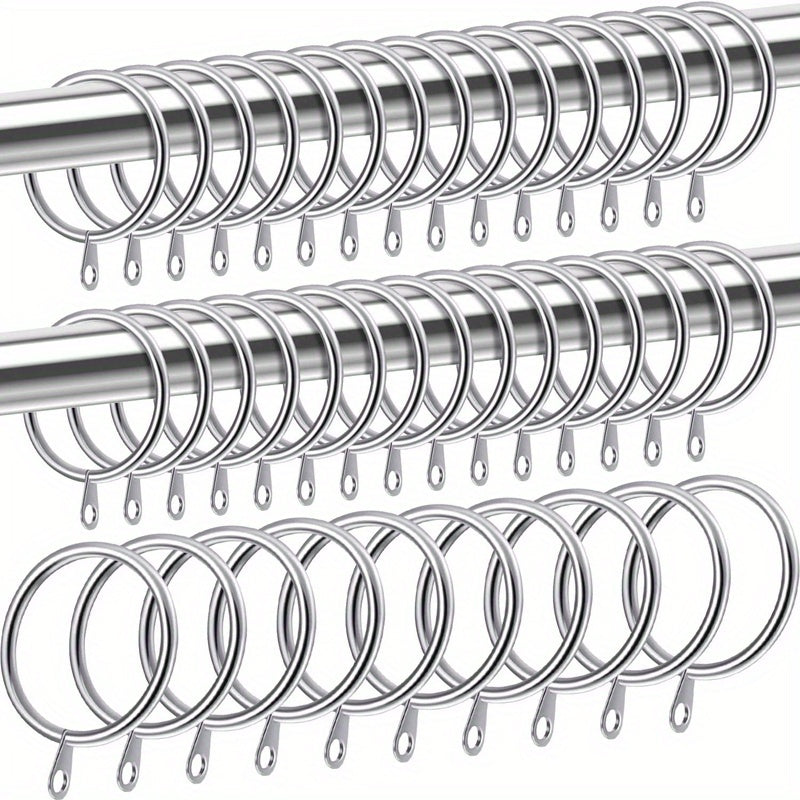 20pcs Metal Shower Curtain Hooks for Bathroom Shower Rods