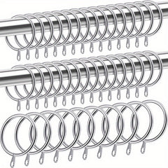 20pcs Metal Shower Curtain Hooks for Bathroom Shower Rods