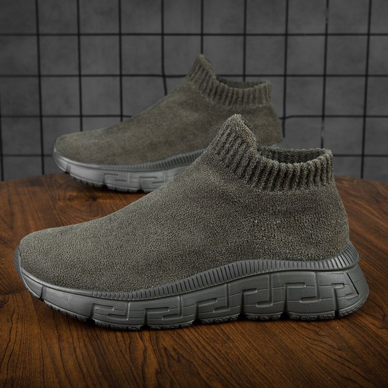 Men's Casual Knit Sneakers Lightweight Running Shoes
