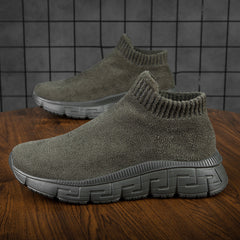 Men's Casual Knit Sneakers Lightweight Running Shoes
