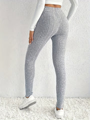 Ribbed V Waist High Rise Leggings