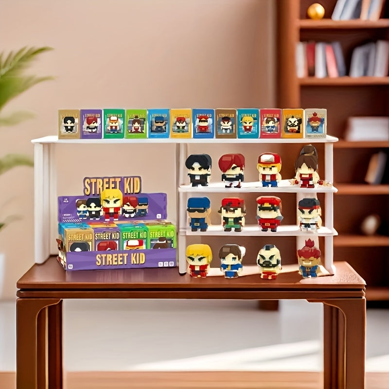 Set of 12 Small Particle Assembly Models Arcade Themed Toys ABS for Kids & Boys