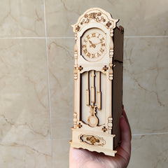 Vintage European Style Wooden Puzzle Clock