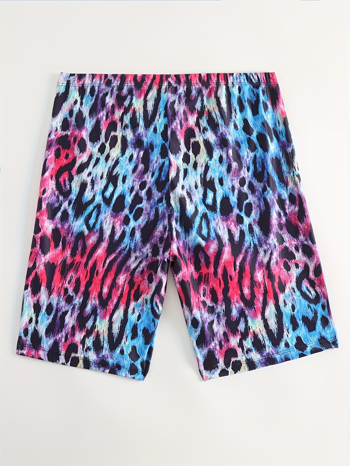 Men's Swim Boxers Leopard Print Quick Dry Swimsuit Shorts Pants