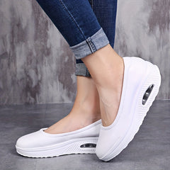 Women's Air Cushion Walking Shoes Slip On Casual Sneakers