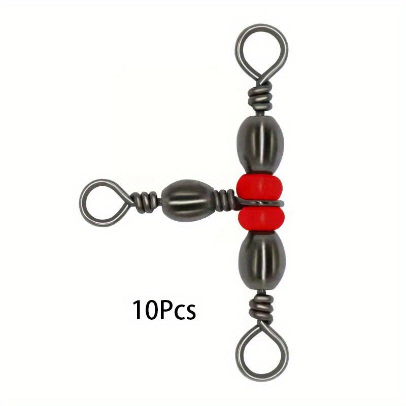 T-shaped Swivel Ring Fishing Line Hook Connector 10-20pcs