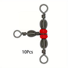 T-shaped Swivel Ring Fishing Line Hook Connector 10-20pcs