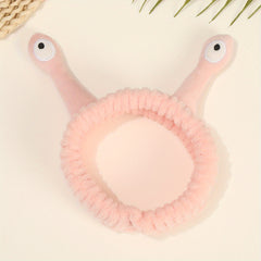 Cartoon Snail Eyes Headband for Women Girls Plush Headdress