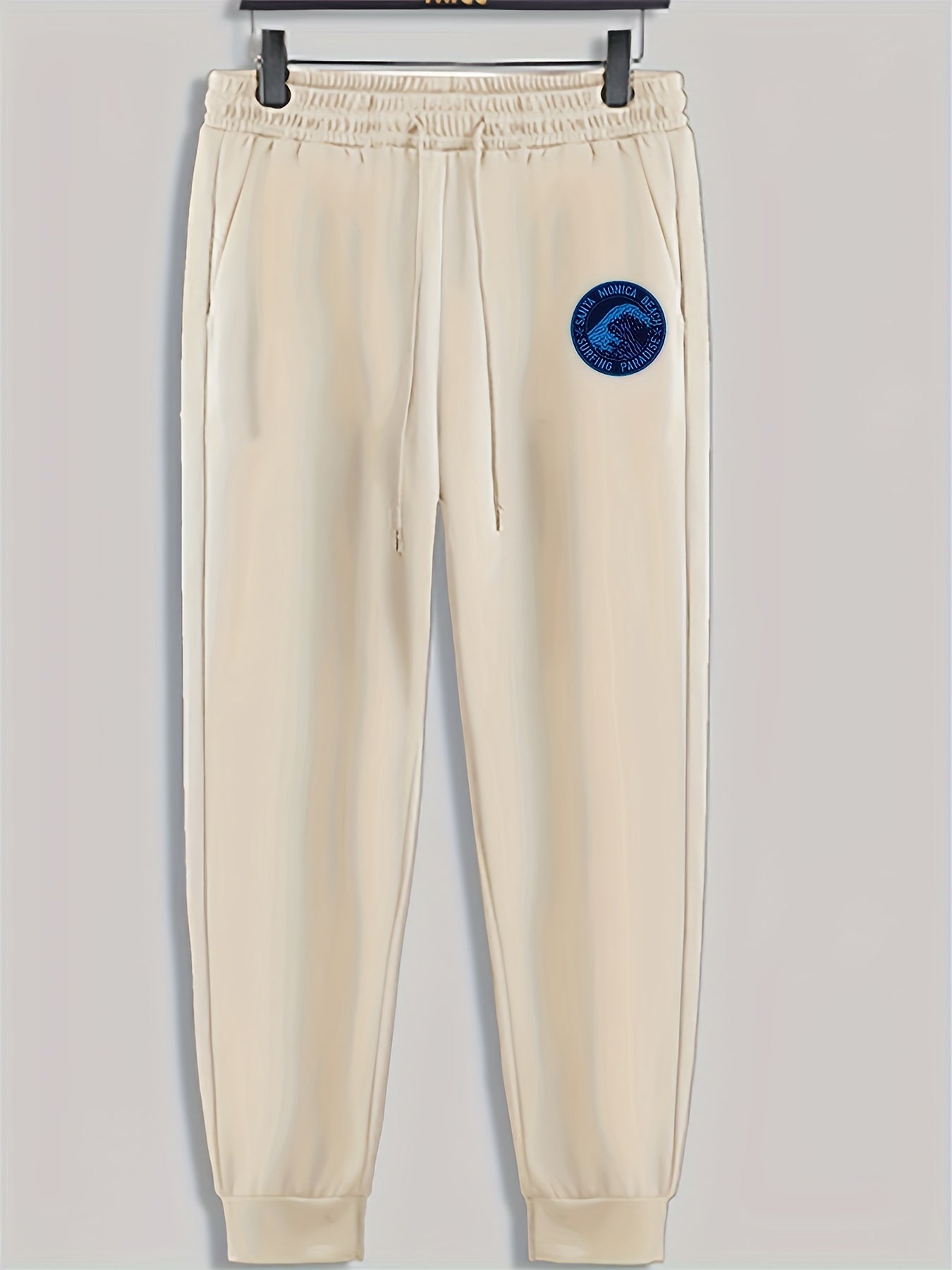 Mountain Print Men's Pants Drawstring Sweatpants Loose Casual Trousers
