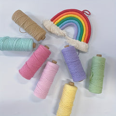 3mm 100m Cotton Macrame Cords for Wall Hangings Plant Hooks Crafts