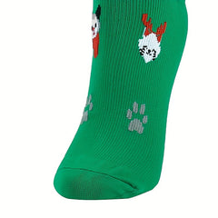 Christmas Pattern Stocking for Running and Yoga Leg Support Socks