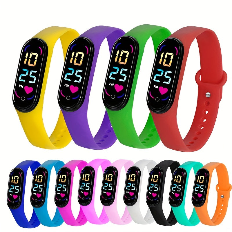 LED Touch Screen Sports Watch for Couple & Kids