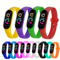 LED Touch Screen Sports Watch for Couple & Kids